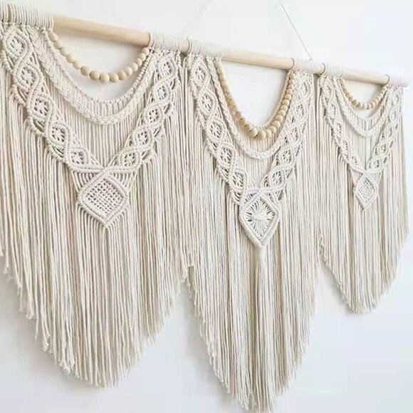NEW large macrame wall hanging - Boho Tapestry Macrame Wall Decor Art - Picture 8 of 10
